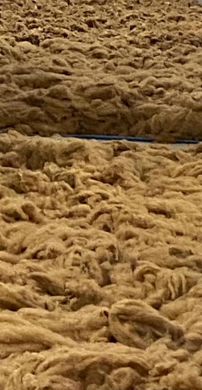 Pieza textil elaborada con fibras naturales